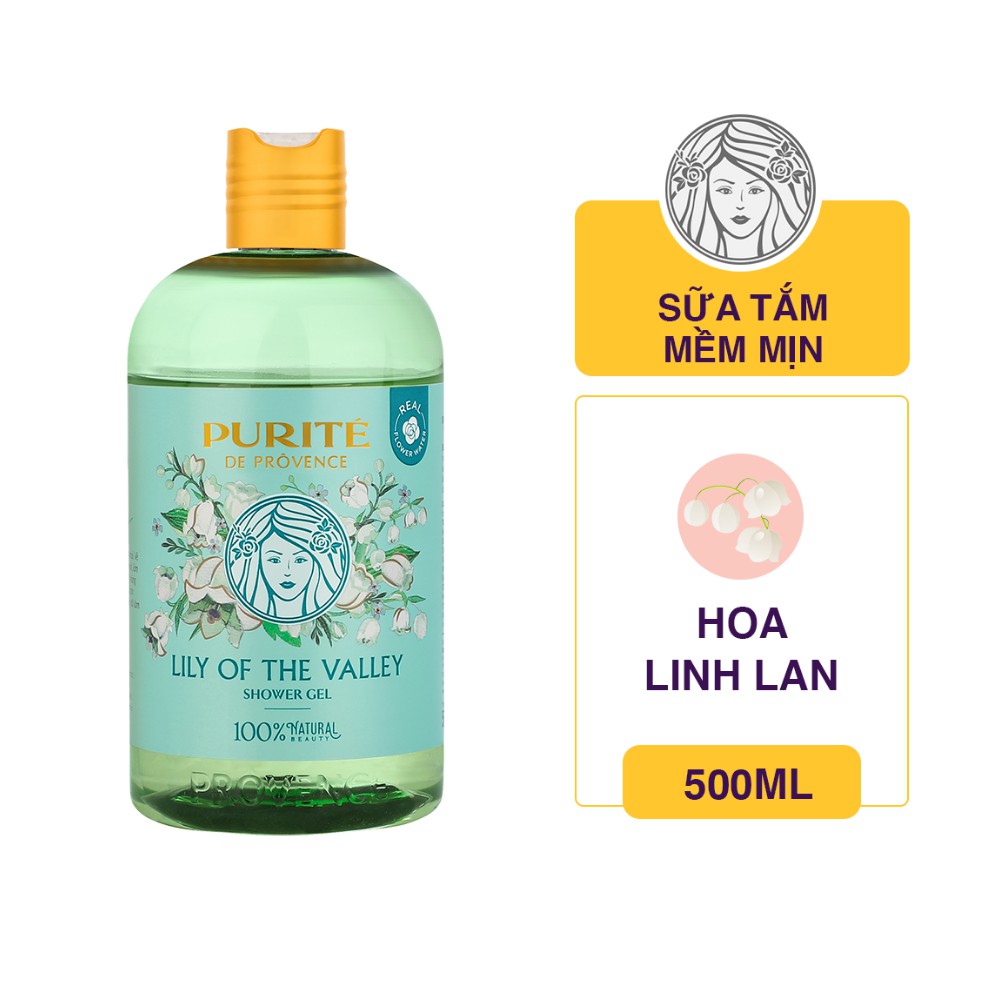 Sữa Tắm Thiên Nhiên Purite Hoa Linh Lan 500ml