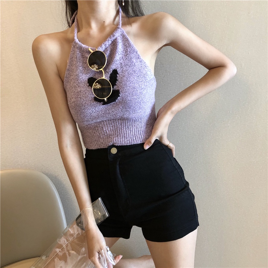 [Hàng mới - Order] Quần short jeans cạp cao form ôm dancer siêu co giãn Quảng Châu