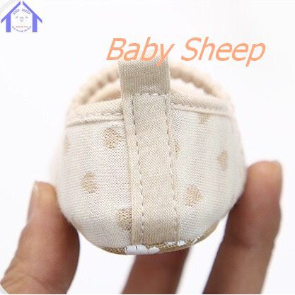 Giày tập đi  cho bé 0-18 tháng tuổi chống trơn trượt ORGANIC cotton hữu cơ tự nhiên đế mềm