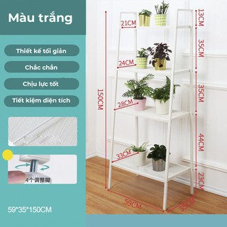 Kệ sắt 4 tầng đa năng NICEHOME giá để đồ tiện lợi bằng sắt kệ sách hình thang trang trí gia đình văn phòng