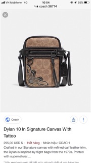 🆘RẺ VÔ ĐỊCH🆘Túi Coach dylan with tattoo