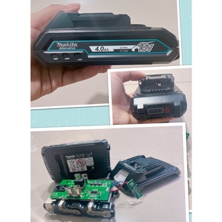 Vỏ mạch makita 18v 4.0A Cell 21700.mạch nhận sạc adrapter có leb báo pin