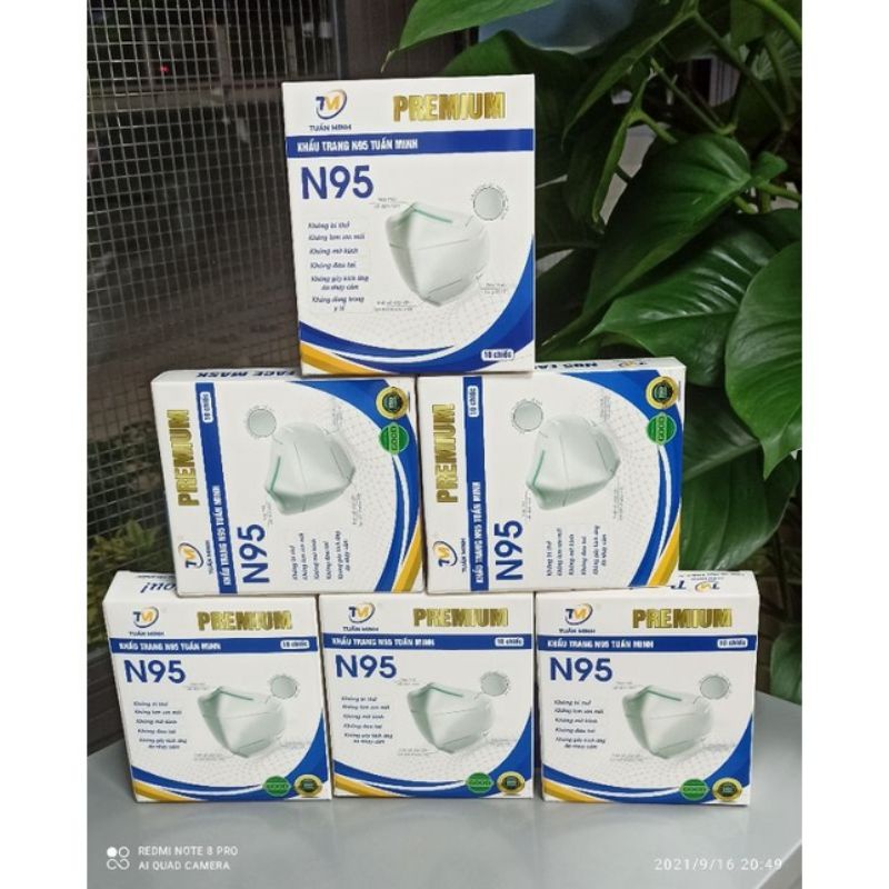 KHẨU TRANG N95, KN95 5 LỚP SIÊU SỊN [HỘP 10 CÁI]