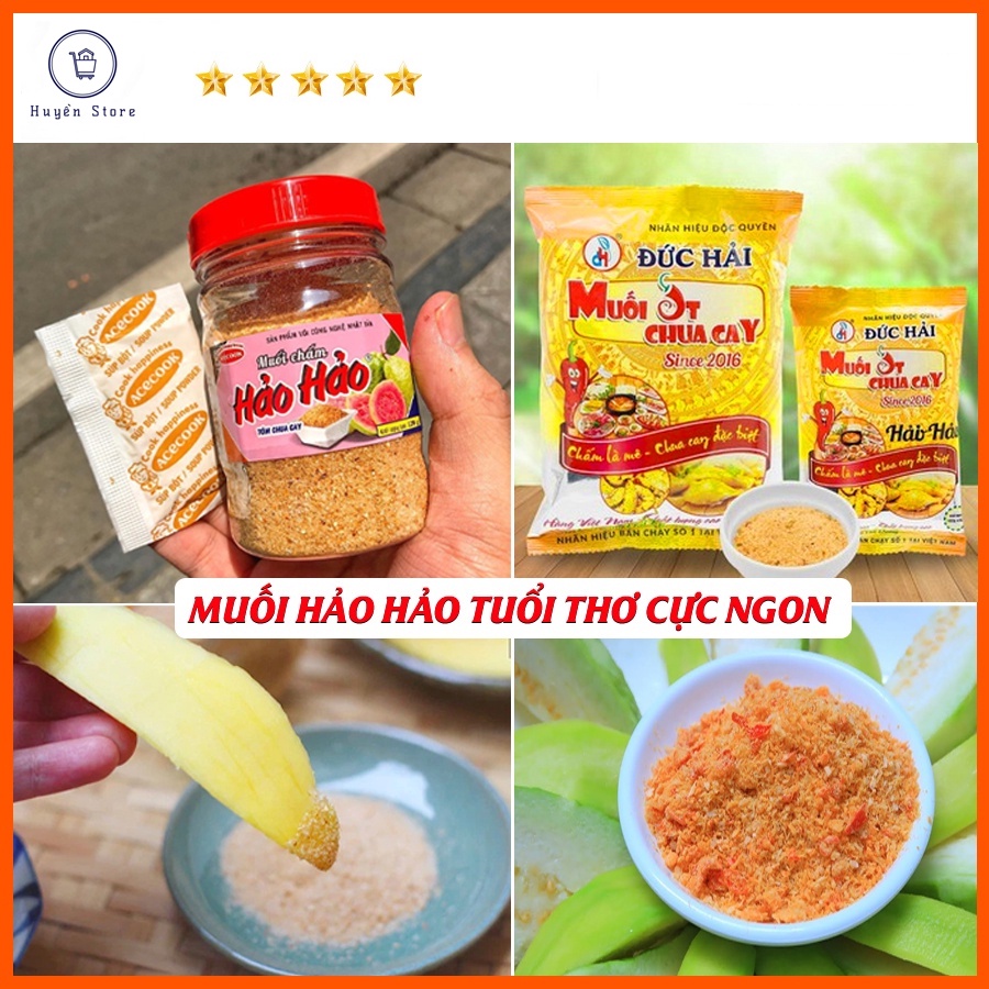 Muối Hảo Hảo, Muối Chấm Hoa quả - Hương Vị Tuổi Thơ - Chính Hãng Đức Hải 500gr