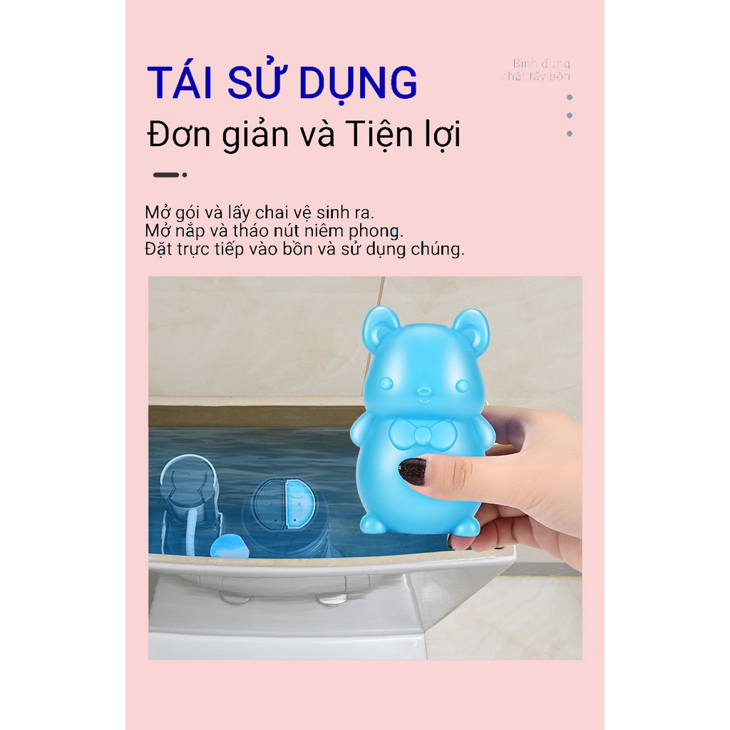 Lọ Thả bồn cầu Nhật bản, Vệ Sinh Bồn Cầu, Giúp Hỗ Trợ Giảm Thông Tắc Bồn Cầu Và Khử Mùi, Diệt Sạch 99% Vi Khu