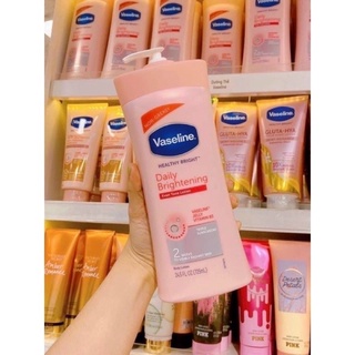SỮA DƯỠNG THỂ VASELINE HỒNG LÀM MỊN TRẮNG SÁNG DA 725ml MỸ