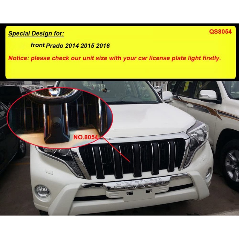 Car Front Grille Camera for Toyota Prado 2014-2017 with CCD Waterproof IP67 150 Wide Degree | BigBuy360 - bigbuy360.vn