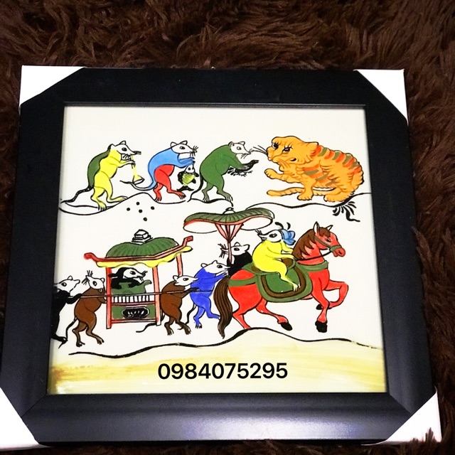 Tranh sứ Đám cưới chuột