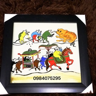 Tranh sứ Đám cưới chuột