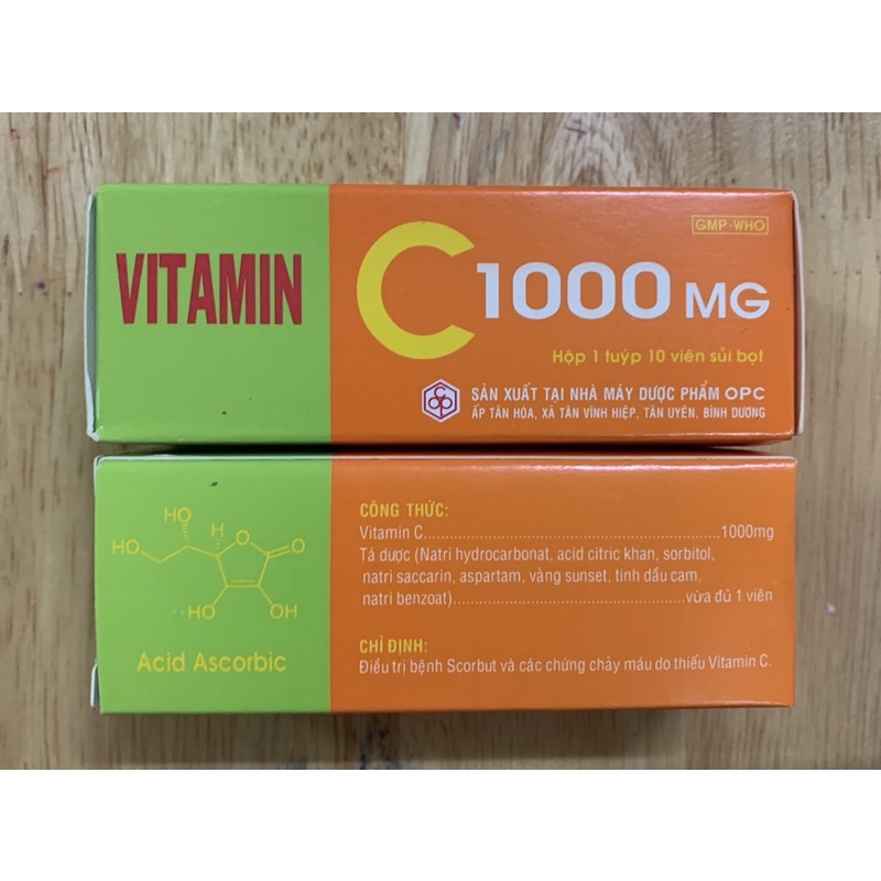 Vitamin C 1000mg OPC ( tube 10 viên)