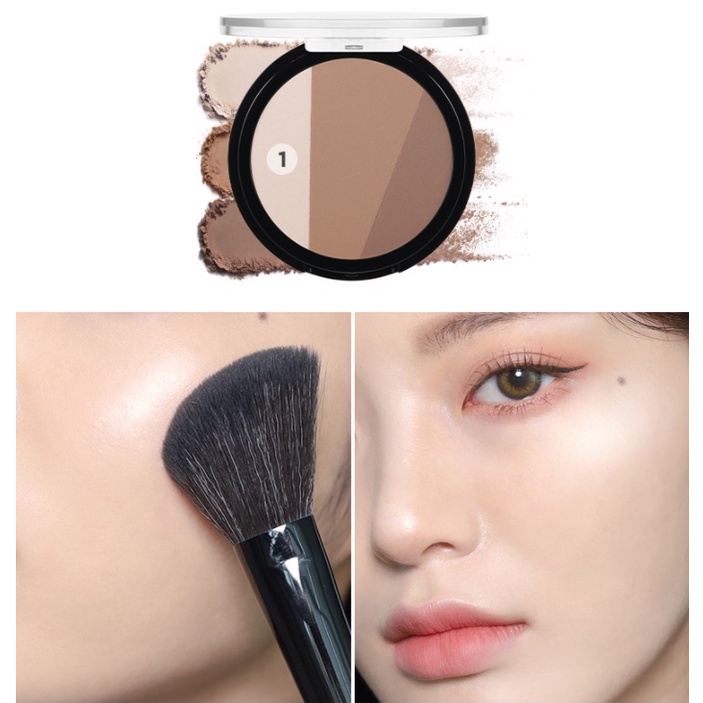 Bảng Phấn Tạo Khối Và Highlight Merzy Noir In The Multi-Use Contour Palette 9.5g