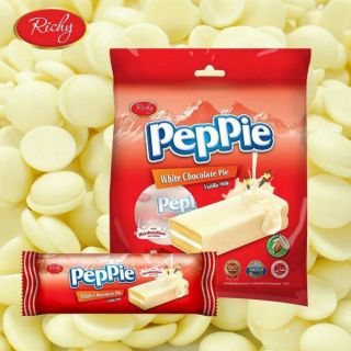 Bánh phủ socola trắng Richy Peppie gói 216g
