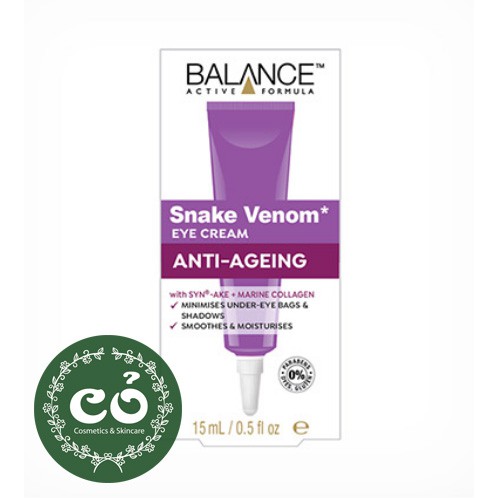 Kem Dưỡng Mắt Xoá Quầng Thâm, Giảm Nếp Nhăn Balance Active Formula 15ml