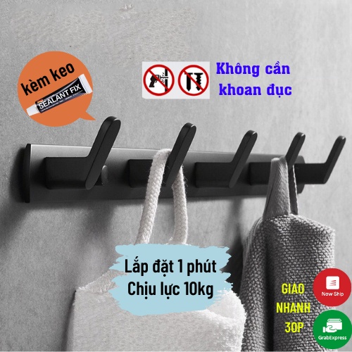 Móc Treo Quần Áo, Móc Treo Đồ Gắn Tường Không Gỉ Đa Năng Treo Sau Cánh Cửa