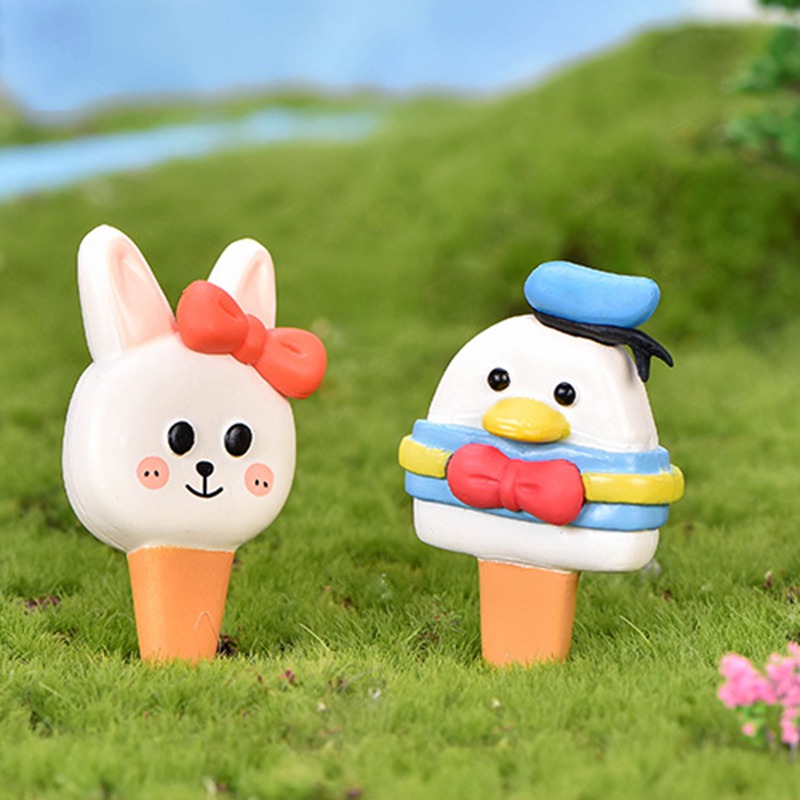 Set 4 Mô Hình Động Vật Mini Trang Trí Sân Vườn