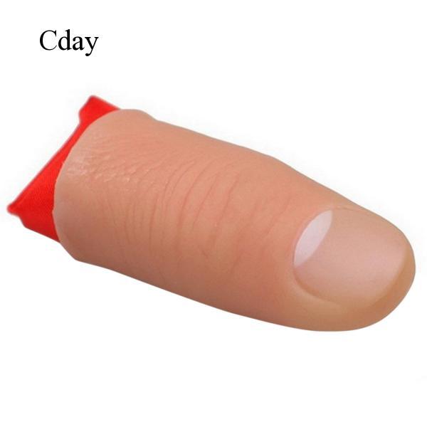 2PCS Soft Plastic Thumb Tip Magic Toy Tool Silk for Stage Home Show Street C311