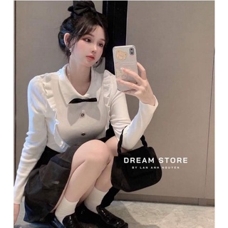 Set áo tiểu thư + váy xếp ly