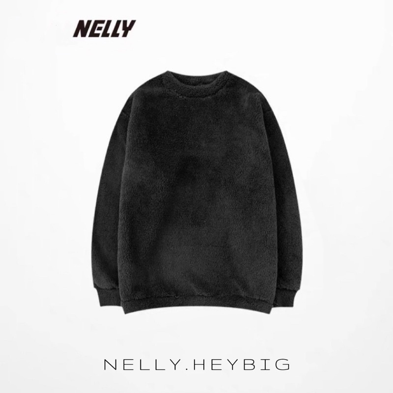 Áo Sweater lông  Nelly Heybig dáng unisex form rộng 35