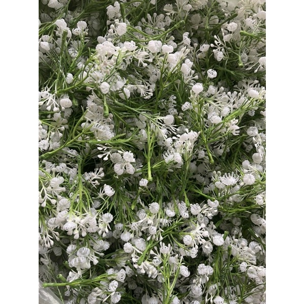 Hoa baby trắng cắm điểm trang trí Handmade 100g