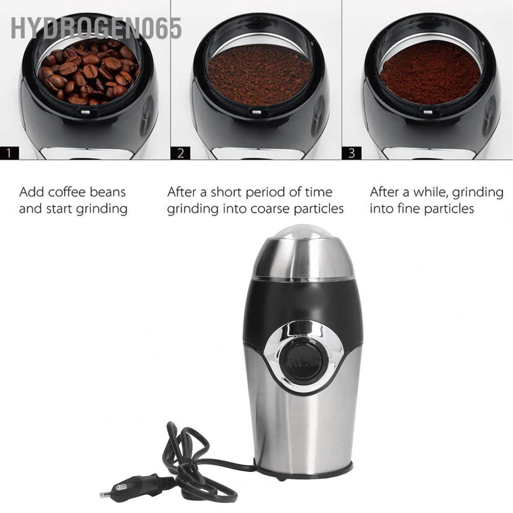 Hydrogen065 Hydrogen065 Trang chủ Máy xay gia vị cà phê nhỏ hạt bằng điện với lưỡi thép không gỉ cho thảo mộc Hạt tiêu EU 220V
