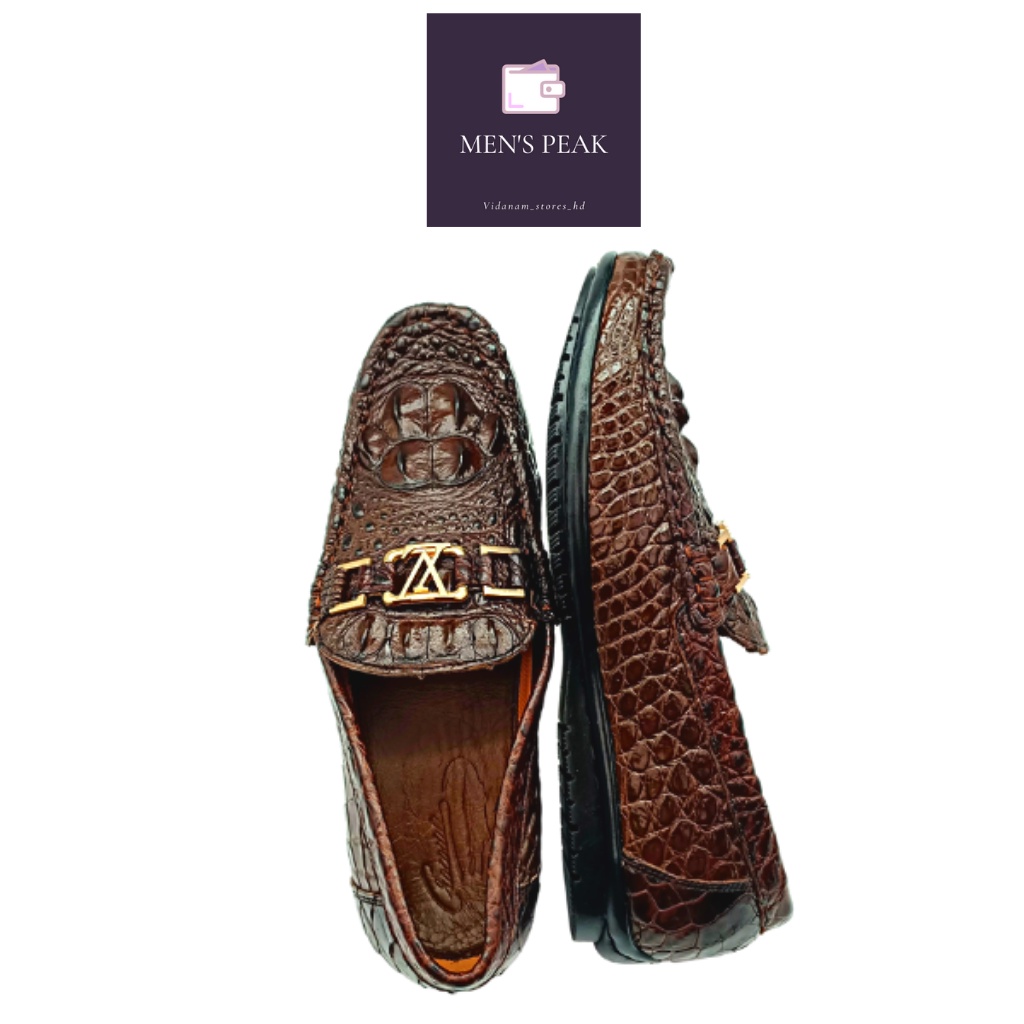 Giày lười nam, giày da nam cao cấp, giày da cá sấu nam, giày cá sấu MEN'SPEAK.