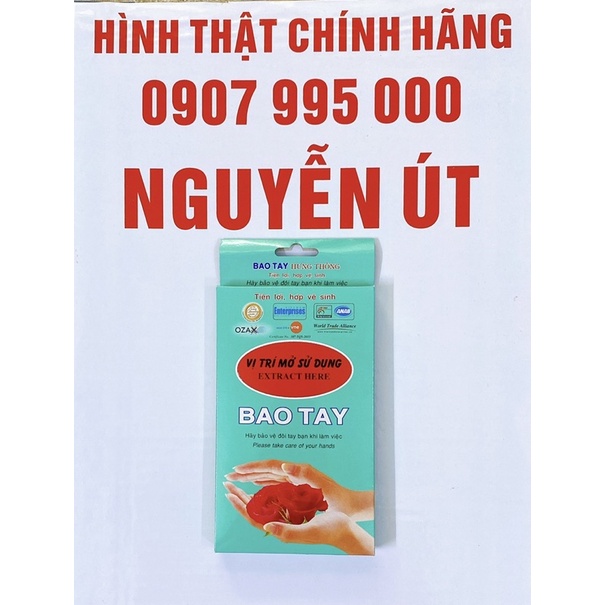 bao tay nylon hưng thông hộp 100 cái