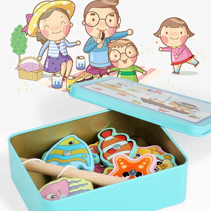 Magnetic Fishing Game Baby Wooden Over Every Family Toys Educational Puzzle Toys