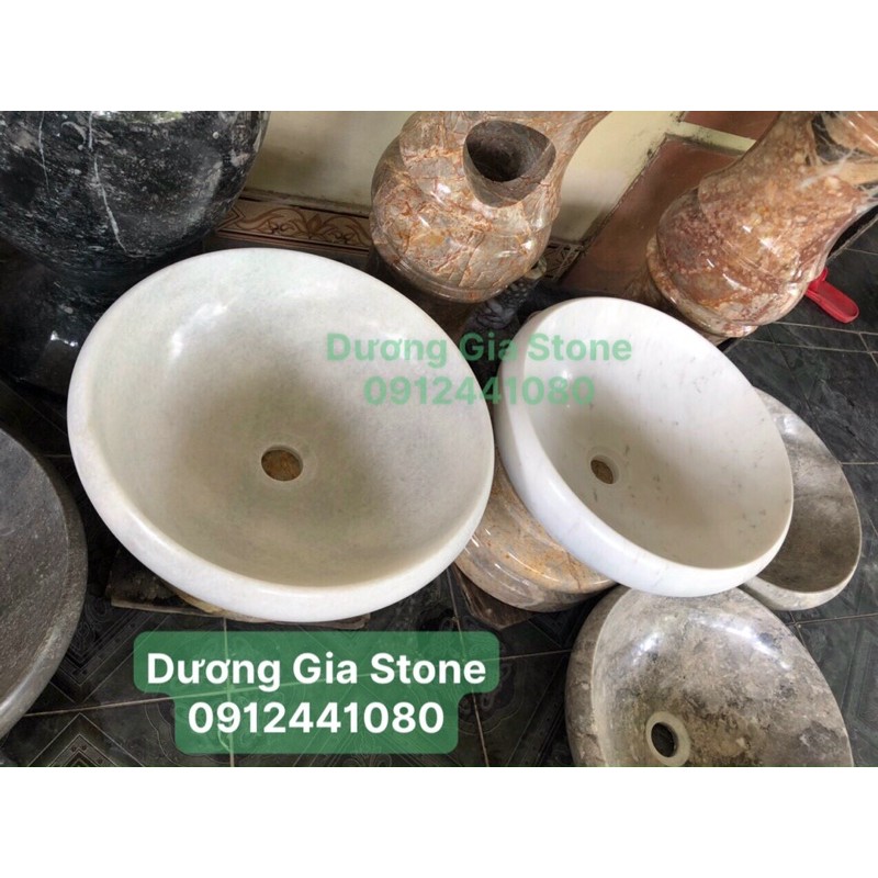 Lavabo đá tự nhiên trắng | BigBuy360 - bigbuy360.vn
