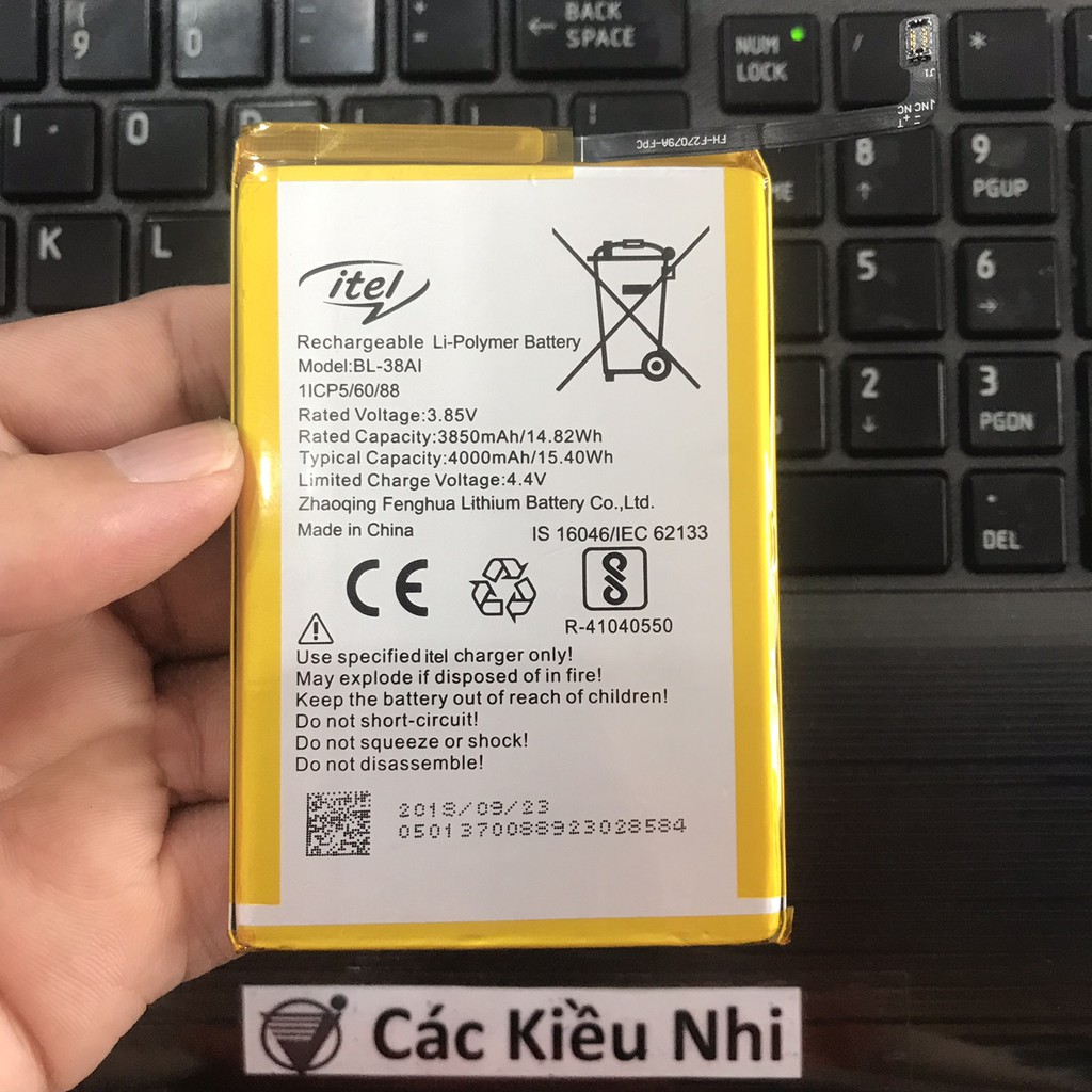 Pin itel P15 | 4000mAh 3.85V 15.40Wh zin chính hãng