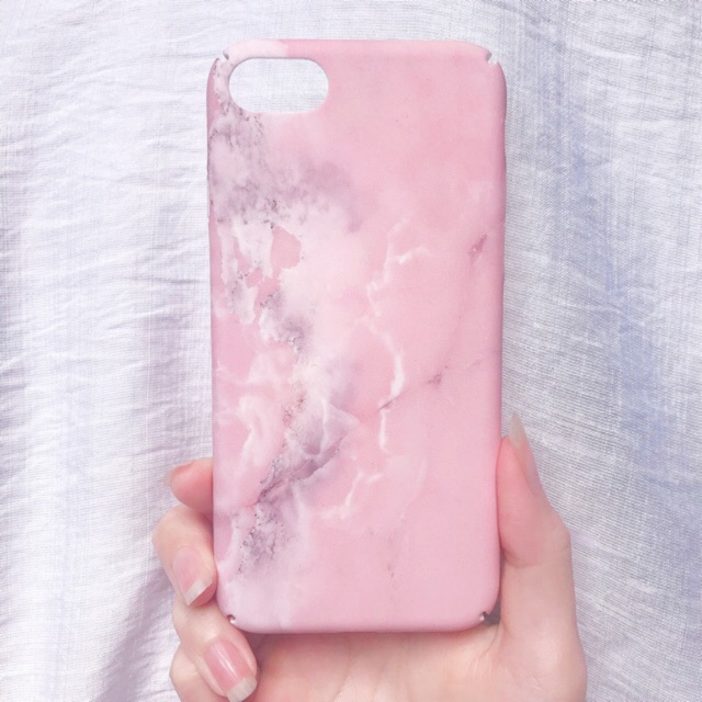 Ốp Điện Thoại Vân Đá Cẩm Thạch Hồng - Marble Case