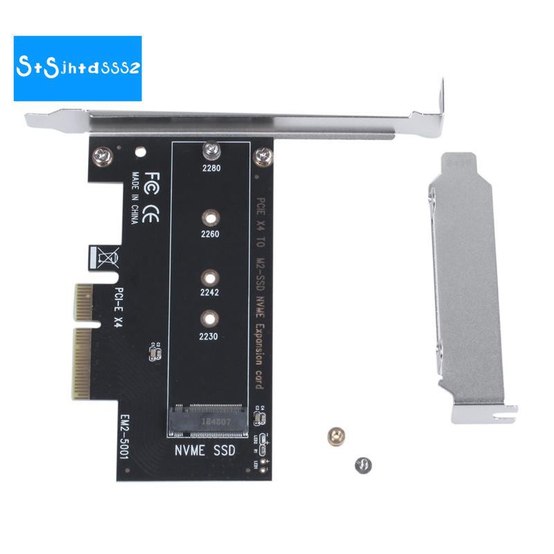 PCI-Express PCI-E 3.0 X4 to M.2 NGFF M Key Slot Converter Adapter Card M2 Nvme PCIE SSD Riser Card for Desktop Support 2230 2242 2260 2280