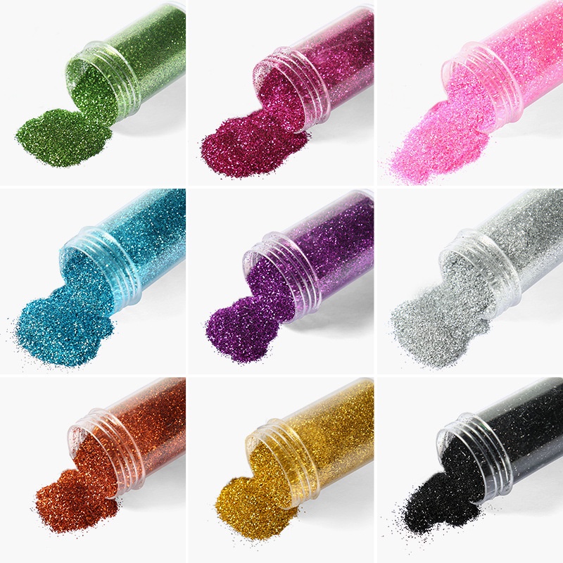 Lọ nhũ kim tuyến làm hanmade bưu thiệp