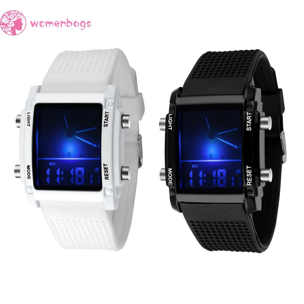 READYWB❀Unisex Sports Watches Date Digital Quartz Waterproof LED Colorful Watch