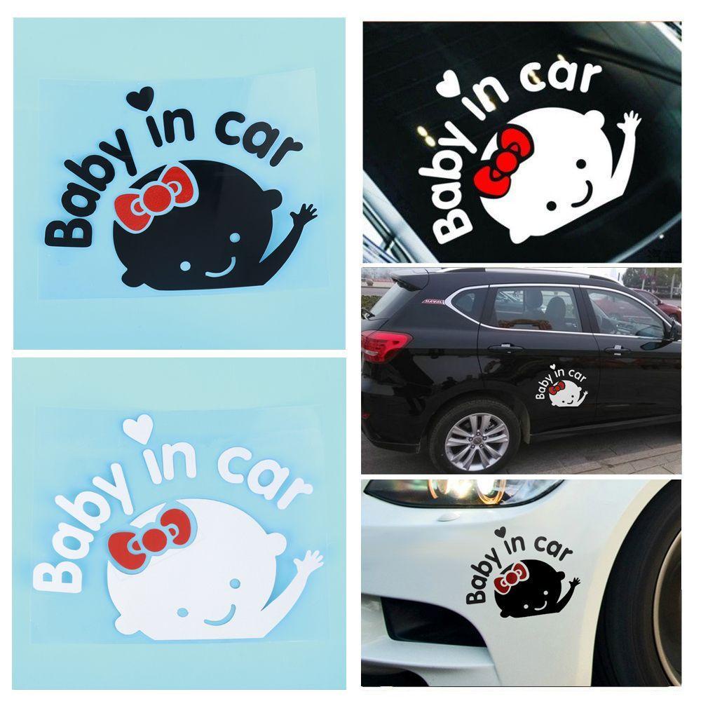 Sticker Dán Trang Trí Xe Hơi Hình Cô Gái Màu Trắng Đen