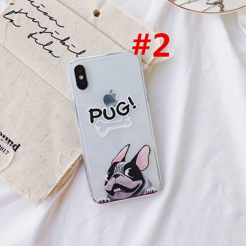 Ốp lưng iphone Họa tiết cún Pug đáng yêu ip 6 6plus 6s 6s plus 7 7plus 8 8plus x xs xs max 11 11 pro 11 promax (t61) | BigBuy360 - bigbuy360.vn