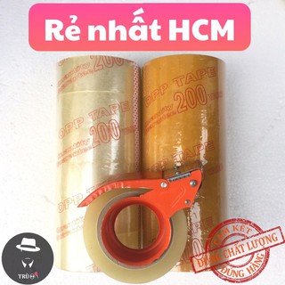[Băng keo dán- Freeship 50k] Băng keo trong  200Y ( 6 cuộn/cây ) - Chuẩn - Dính - Dai
