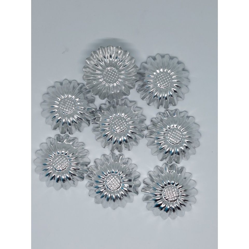 Set 50 KHUÔN NHÔM BÁNH BÒ BÁNH DA LỢN HÌNH BÔNG CÚC