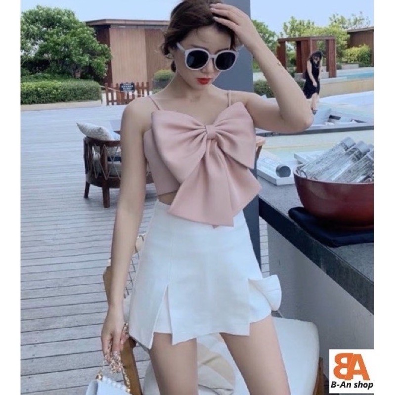 Quần giả váy phối xẻ 2 bên siêu xinh chất vải Tuyết Mưa dày dặn | BigBuy360 - bigbuy360.vn