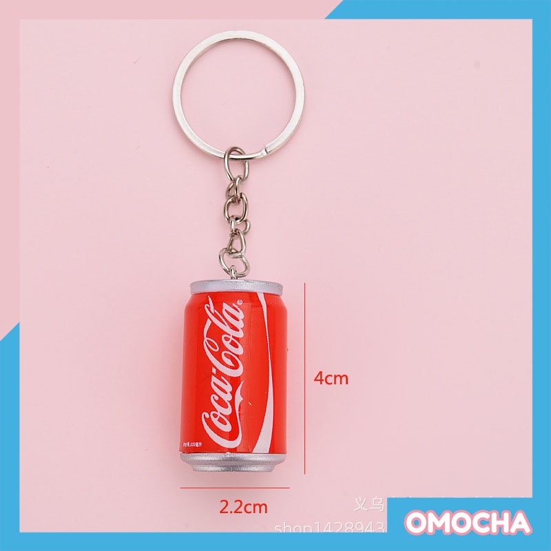 Móc Khoá Mô Phỏng Lon Nước Ngọt 3D Độc Đáo Giống Như Thật