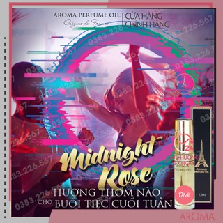 Tinh dầu nước hoa Pháp Aroma Tresor Midnight Rose 12ml - Bí ẩn, đằm thắm, hấp dẫn