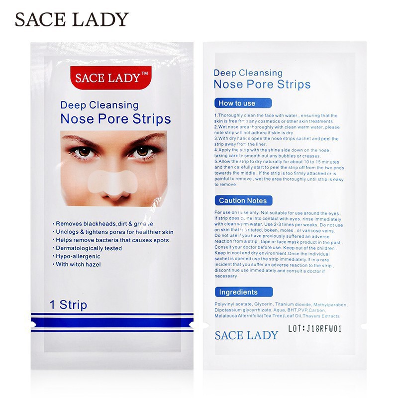 Miếng Dán Lột Mụn Đầu Đen Làm Sạch Sâu Lỗ Chân Lông Sace Lady