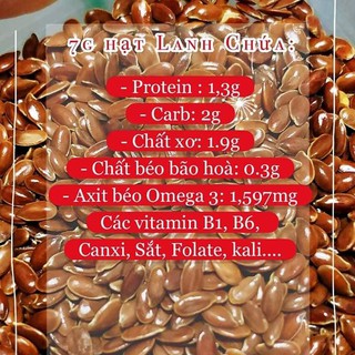 1kg hạt lanh nâu sấy khô