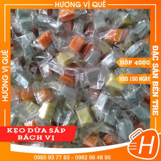 Kẹo Dừa Sáp Bách Vị - Hủ 400g - Đặc Sản Xứ Dừa Bến Tre