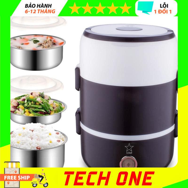 [Hàng chính hãng] Hộp Cơm Cắm Điện 3 Tầng Inox 304 Star Cao Cấp - techone | BigBuy360 - bigbuy360.vn