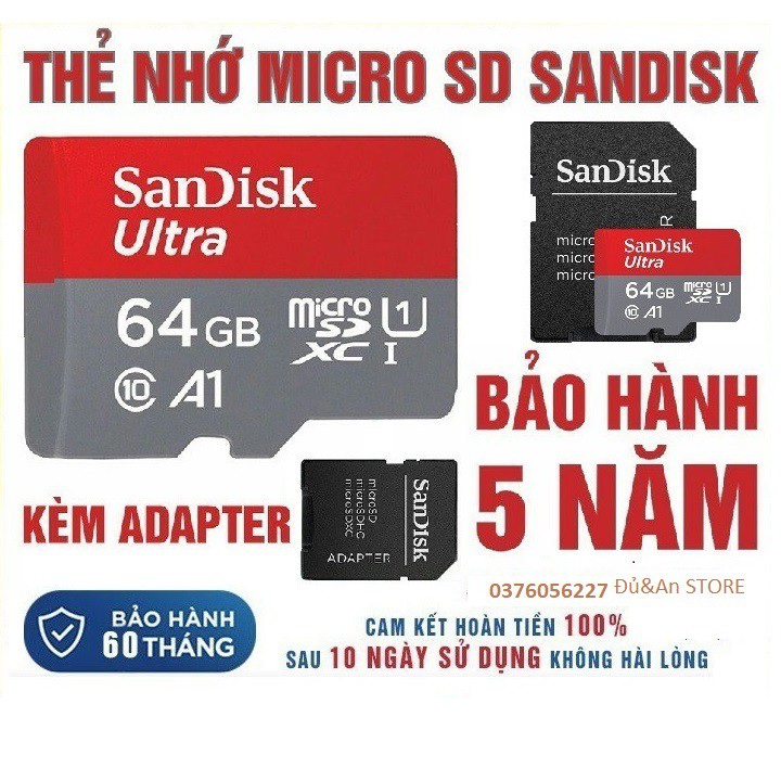 Thẻ nhớ MicroSDHC 32GB SanDisk Ultra Class 10 667x 100MB/s