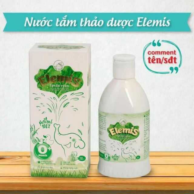 Com bo 2 Nước tắm thảo dược Elemis  cho bé
