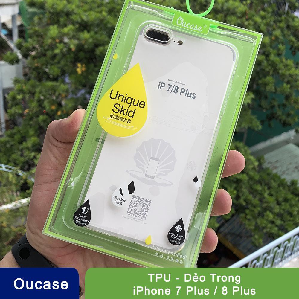 Ốp lưng iPhone 7 Plus/ iPhone 8 Plus hiệu Ou Case trong suốt