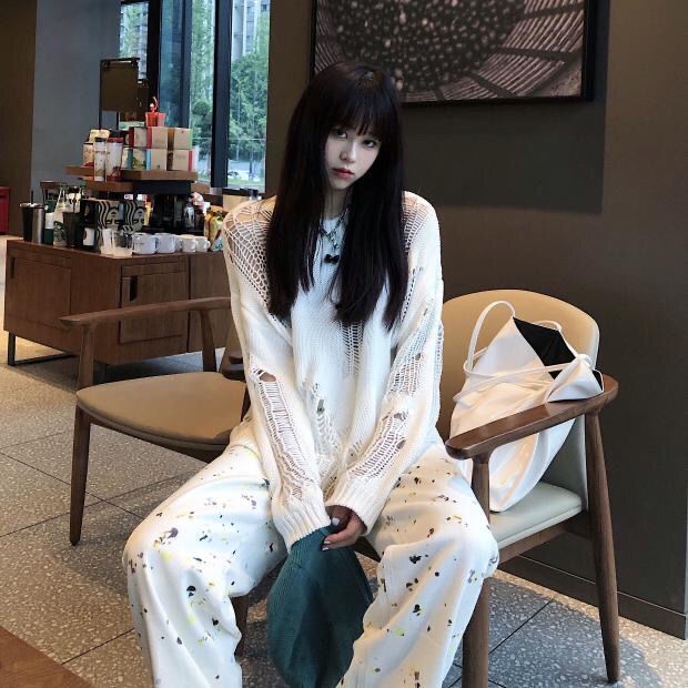 Áo Sweater Dáng Rộng Thiết Kế Mới Đơn Giản Thời Trang Theo Phong Cách Hàn Quốc