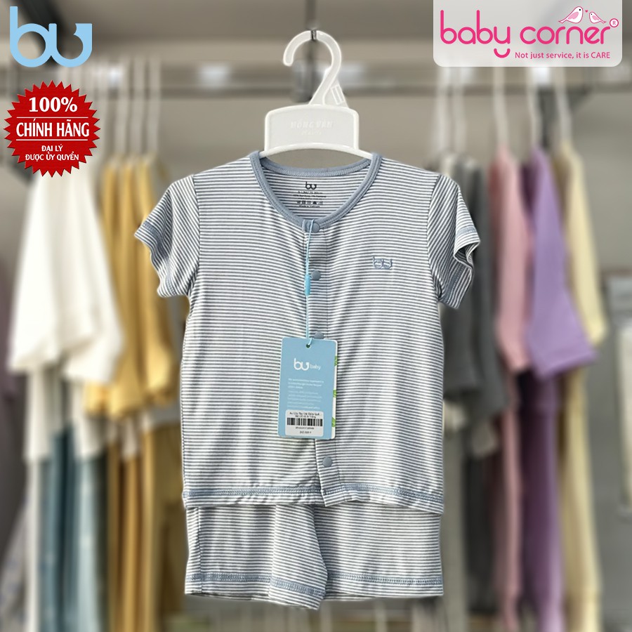 Bộ BU Áo Cộc Tay Cài Giữa Quần Đùi Cho Bé