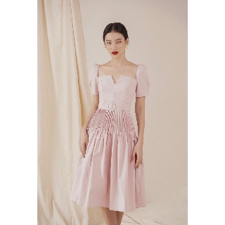 Váy hồng Mira Pink ngọt ngào của OLV size M nguyên tag